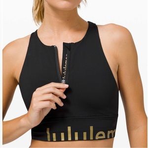 lululemon athletica Black and Gold Sports Bra